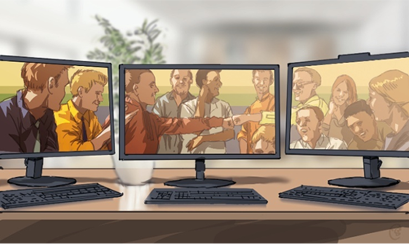 Illustration of team success during Mission Team's virtual workshop